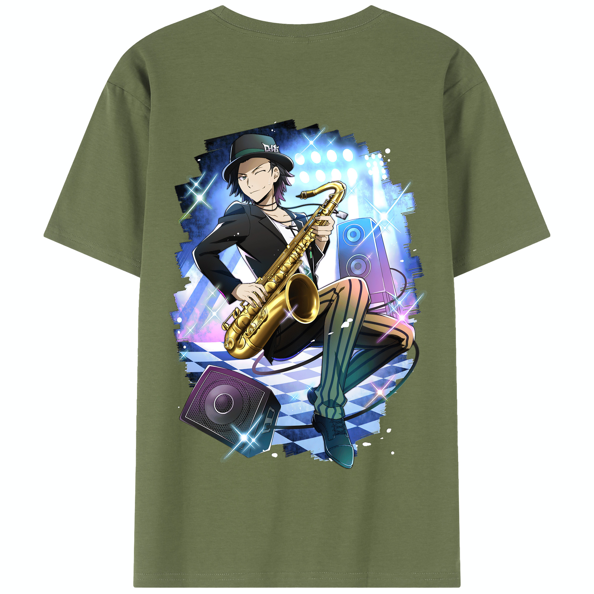 （画像用） 文豪ストレイドッグス Bungo Stray Dogs 綿100％半袖Tシャツ（背面プリント）